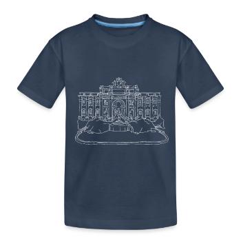 Rome: Fontaine de Trevii w - T-shirt bio Premium Enfant - bleu marine - Devant