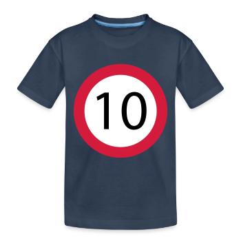 10 - Kids' Premium Organic T-Shirt - navy - Front