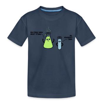 Überreaktion - Kinder Premium Bio T-Shirt - Navy - Vorne