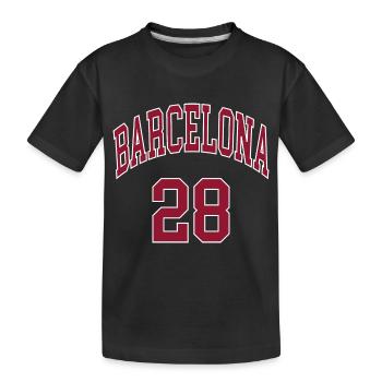 Barcelona 28 - Kids' Premium Organic T-Shirt - black - Front