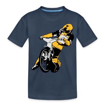 Speedway Racing - Kids' Premium Organic T-Shirt - navy - Front