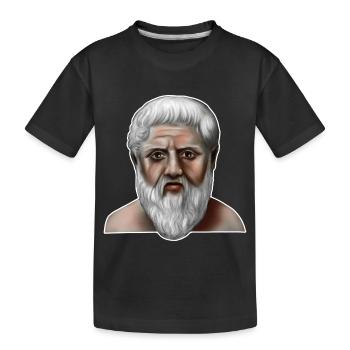 Platon Philosophe grec - T-shirt bio Premium Enfant - noir - Devant