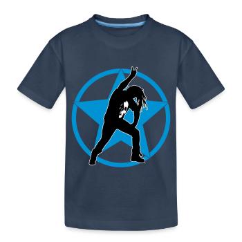 metal_fan_headbanger_112015_a_3c - Kinder Premium Bio T-Shirt - Navy - Vorne