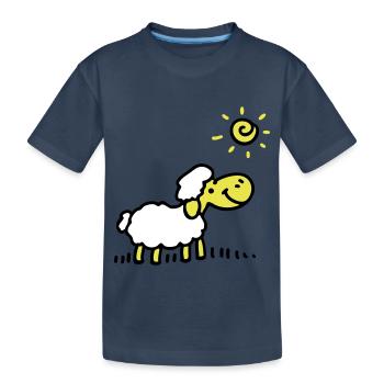 Moutons Sun 3 - T-shirt bio Premium Enfant - bleu marine - Devant