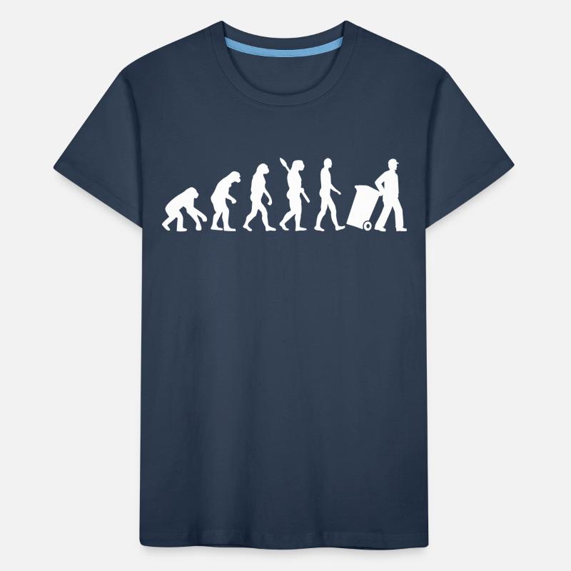 Evolution garbage man Kids' Premium Organic T-Shirt