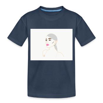 Ariana Grande Süßstoff - Kinder Premium Bio T-Shirt - Navy - Vorne