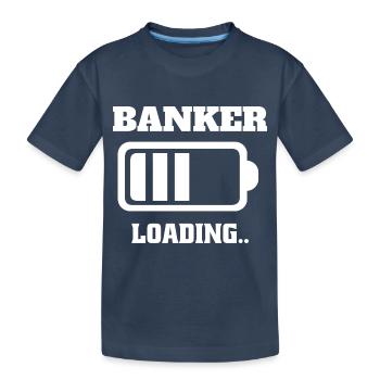 Employé de banque Apprentissage Commis de banque Études bancaires - T-shirt bio Premium Enfant - bleu marine - Devant
