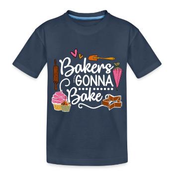 Boulangerie Baker Boulangerie Boulangerie Gâteau de confiserie - T-shirt bio Premium Enfant - bleu marine - Devant