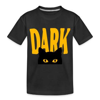 Dark Cat - Kids' Premium Organic T-Shirt - black - Front