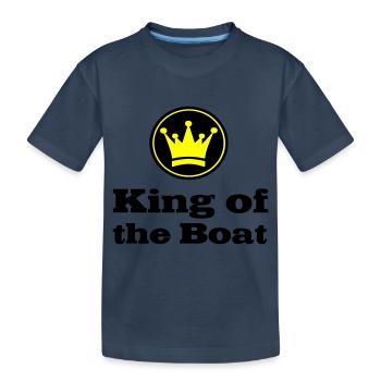 Boot - Kinder Premium Bio T-Shirt - Navy - Vorne