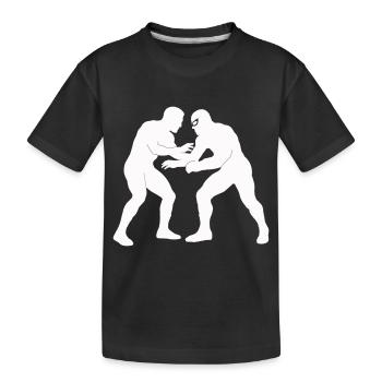 Wrestling - Kids' Premium Organic T-Shirt - black - Front