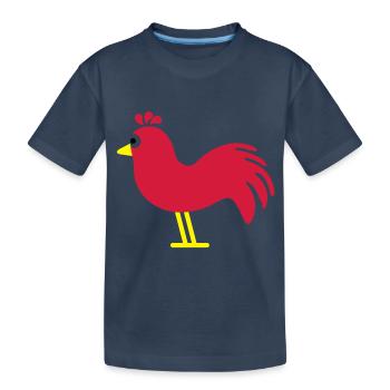 hahn - Kinder Premium Bio T-Shirt - Navy - Vorne