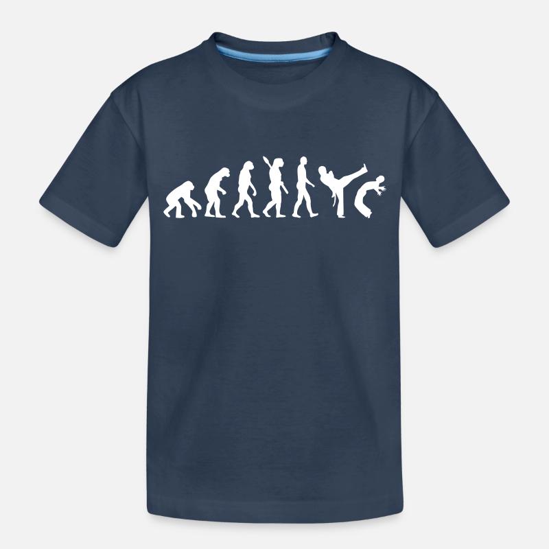 Évolution Capoeira - T-shirt bio Premium Enfant - bleu marine