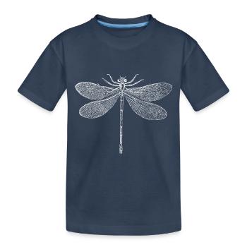 Libelle - Kinder Premium Bio T-Shirt - Navy - Vorne