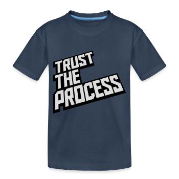 faire confiance au processus Devis - T-shirt bio Premium Enfant - bleu marine - Devant