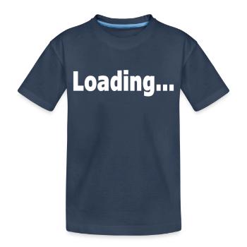 Laden - Kinder Premium Bio T-Shirt - Navy - Vorne