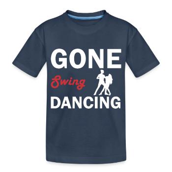 Danse Musique de danse - T-shirt bio Premium Enfant - bleu marine - Devant