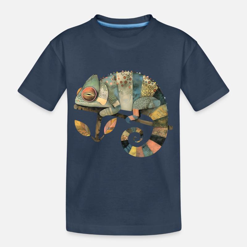 Chamäleon - Kinder Premium Bio T-Shirt - Navy