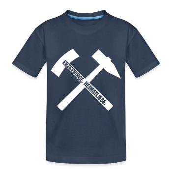 Heimatliebe Erzgebirge - Kinder Premium Bio T-Shirt - Navy - Vorne
