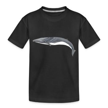 Fin Whale - Fin whale - Rorqual commun - Kids' Premium Organic T-Shirt - black - Front