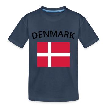 denmark - Kinder Premium Bio T-Shirt - Navy - Vorne