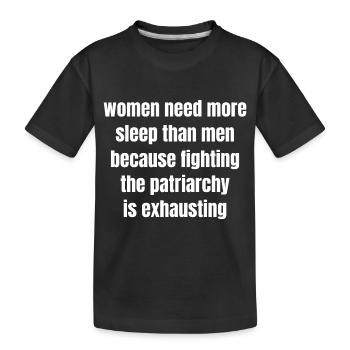 sayings activism justice radical second  - Kinder Premium Bio T-Shirt - Schwarz - Vorne