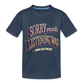 Idée cadeau anniversaire cadeau anniversaire cadeau idée cadeau - T-shirt bio Premium Enfant - bleu marine - Devant