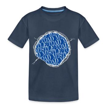 Cadeau de Noël cadeau cadeau couples - T-shirt bio Premium Enfant - bleu marine - Devant