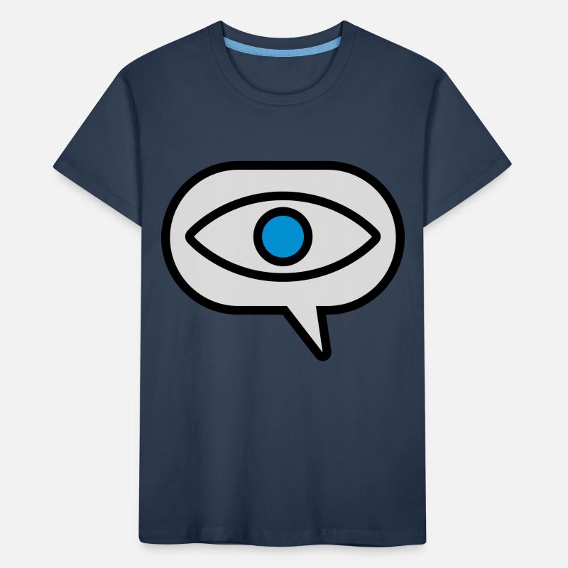 Eye Seeing Comic Speech Bubble Kids' Premium Organic T-Shirt