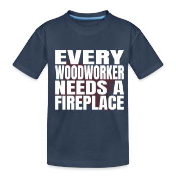 apprentice lumber birthday gift arboriculturist - Kinder Premium Bio T-Shirt - Navy - Vorne