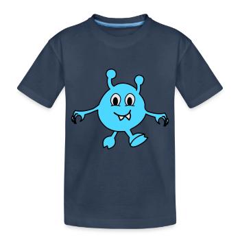 Monstre Alien - T-shirt bio Premium Enfant - bleu marine - Devant