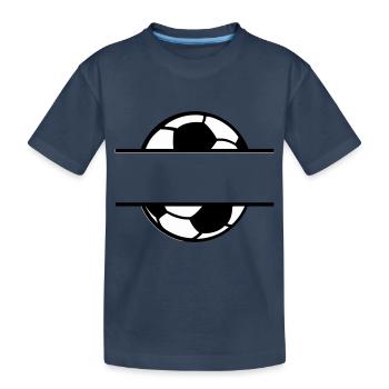 Fußball Soccer - T-shirt bio Premium Enfant - bleu marine - Devant