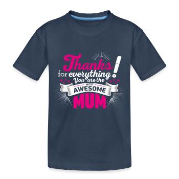 Mothering Day! Motherday! Mother's day! - Kids' Premium Organic T-Shirt - navy - Front