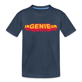 ingénieur, trois couleurs - T-shirt bio Premium Enfant - bleu marine - Devant