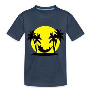 sieste mexicaine - T-shirt bio Premium Enfant - bleu marine - Devant