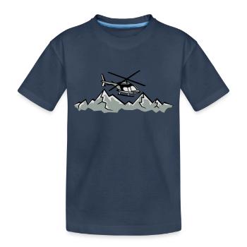 Service de sauvetage montagne sauvetage plan d'urg - T-shirt bio Premium Enfant - bleu marine - Devant