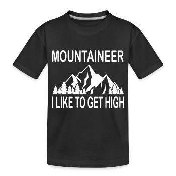 Escalade de bloc - T-shirt bio Premium Enfant - noir - Devant
