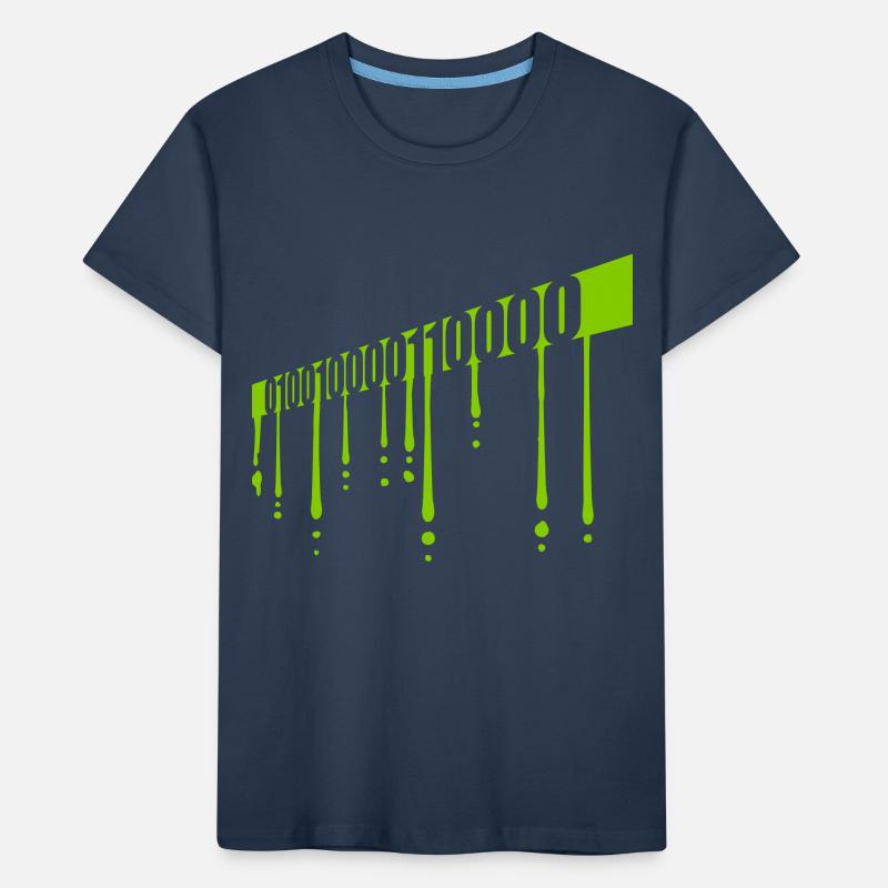 Binary Code Program Language Kids' Premium Organic T-Shirt
