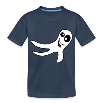 Ghost - Kids' Premium Organic T-Shirt - navy - Front