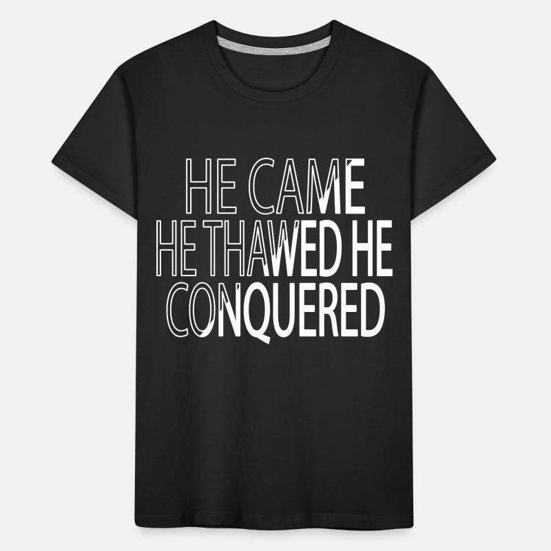 Dino Awesome Under The Tree Bodybuilder Present Kids' Premium Organic T-Shirt