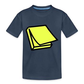 Postit - Kinder Premium Bio T-Shirt - Navy - Vorne