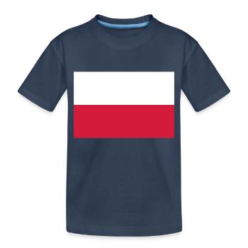 Polen - Kinder Premium Bio T-Shirt - Navy - Vorne