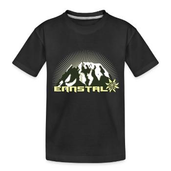 Ennstal - Steiermark - Grimming - Kinder Premium Bio T-Shirt - Schwarz - Vorne