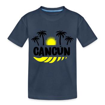 Cancun - Kinder Premium Bio T-Shirt - Navy - Vorne