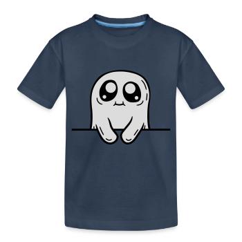 Sweet spirit behind the wall - Kids' Premium Organic T-Shirt - navy - Front