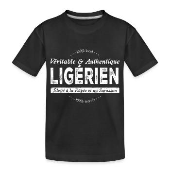 Ligérien de la Loire - T-shirt bio Premium Enfant - noir - Devant
