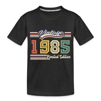 Cadeau D'anniversaire 1985 Génial Depuis 1985 vint - T-shirt bio Premium Enfant - noir - Devant
