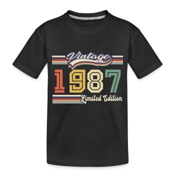 Cadeau D'anniversaire 1987 Génial Depuis 1987 vint - T-shirt bio Premium Enfant - noir - Devant