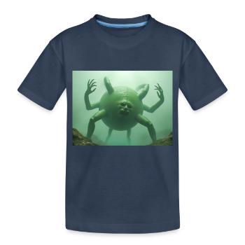 Hundun, dieu informe du chaos de la mythologie chinoise - T-shirt bio Premium Enfant - bleu marine - Devant