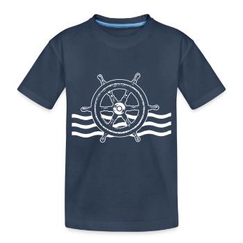 Barre de navigation - T-shirt bio Premium Enfant - bleu marine - Devant